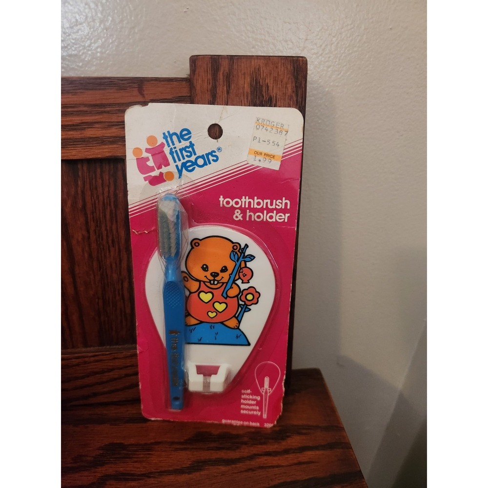 Vintage NOS‎ The First Years Toothbrush Blue New In Package